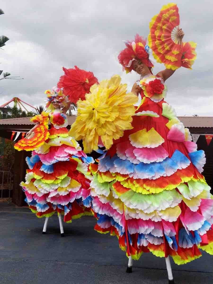 Happy Hibiscus on Stilts
