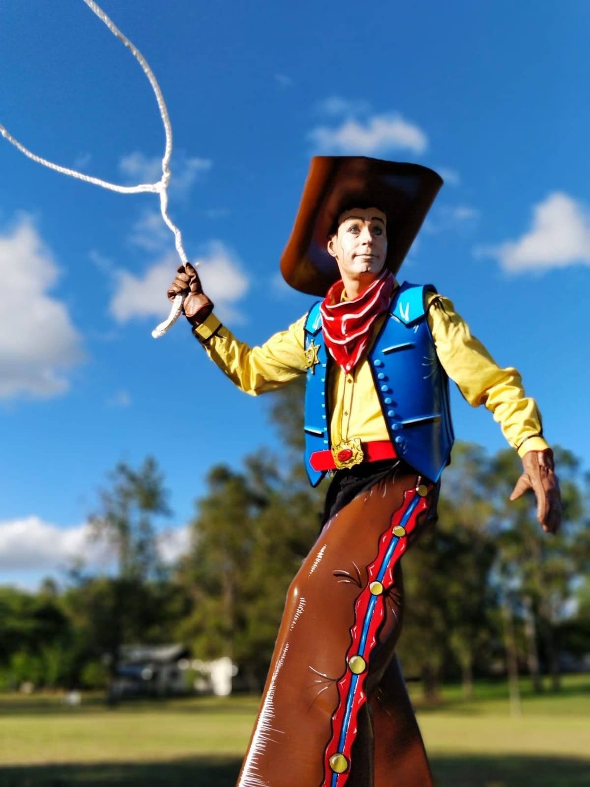 Stilt Cowboy & Hobby Horse