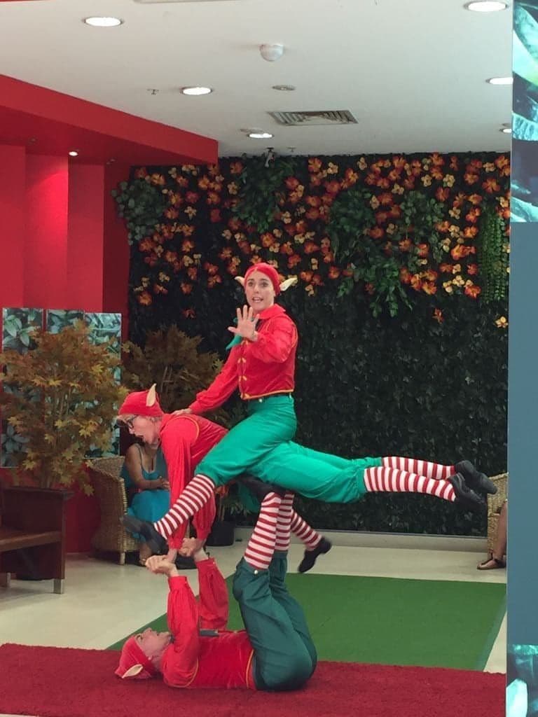 Acrobatic Christmas Elves