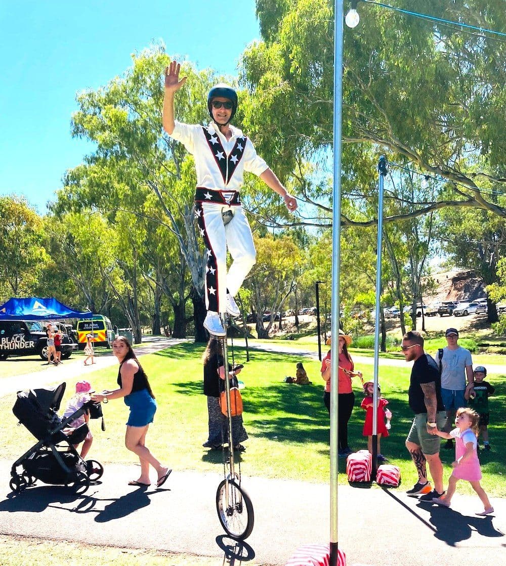 Stuntman Jim – juggling, unicycle & more!
