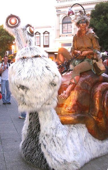Giant Snail Puppets