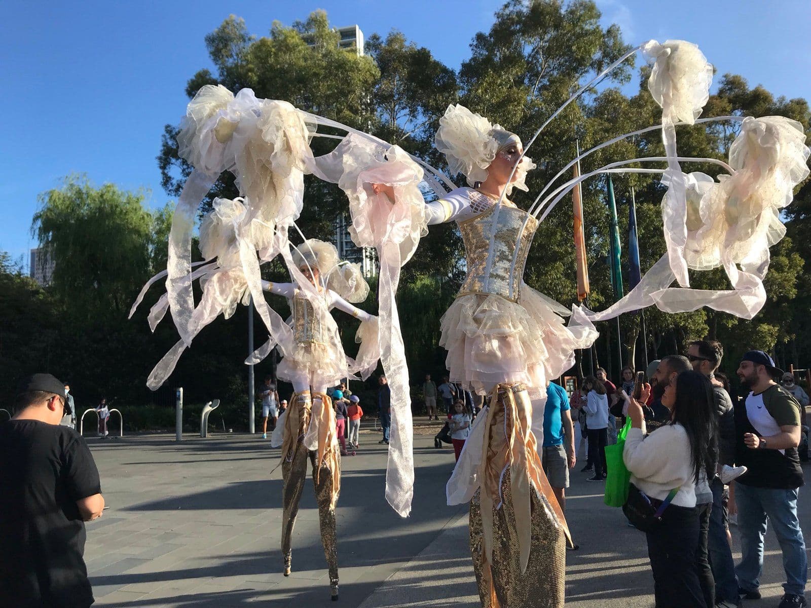 Golden Blossoms & Silver Butterflies – Stilts