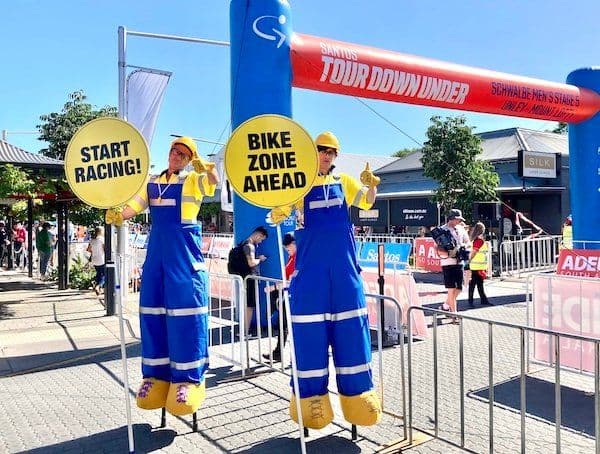 Themed Stilt Walkers, Tour Down Under, Adelaide