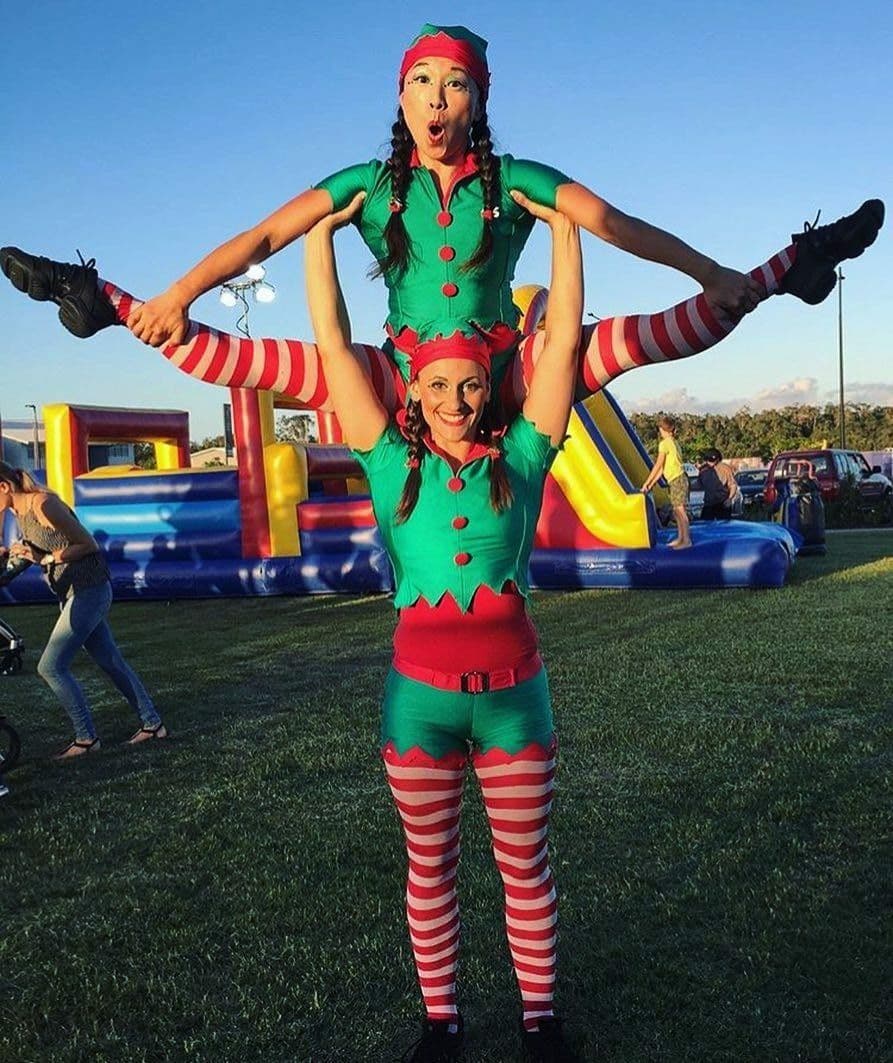 Acrobatic Christmas Elves