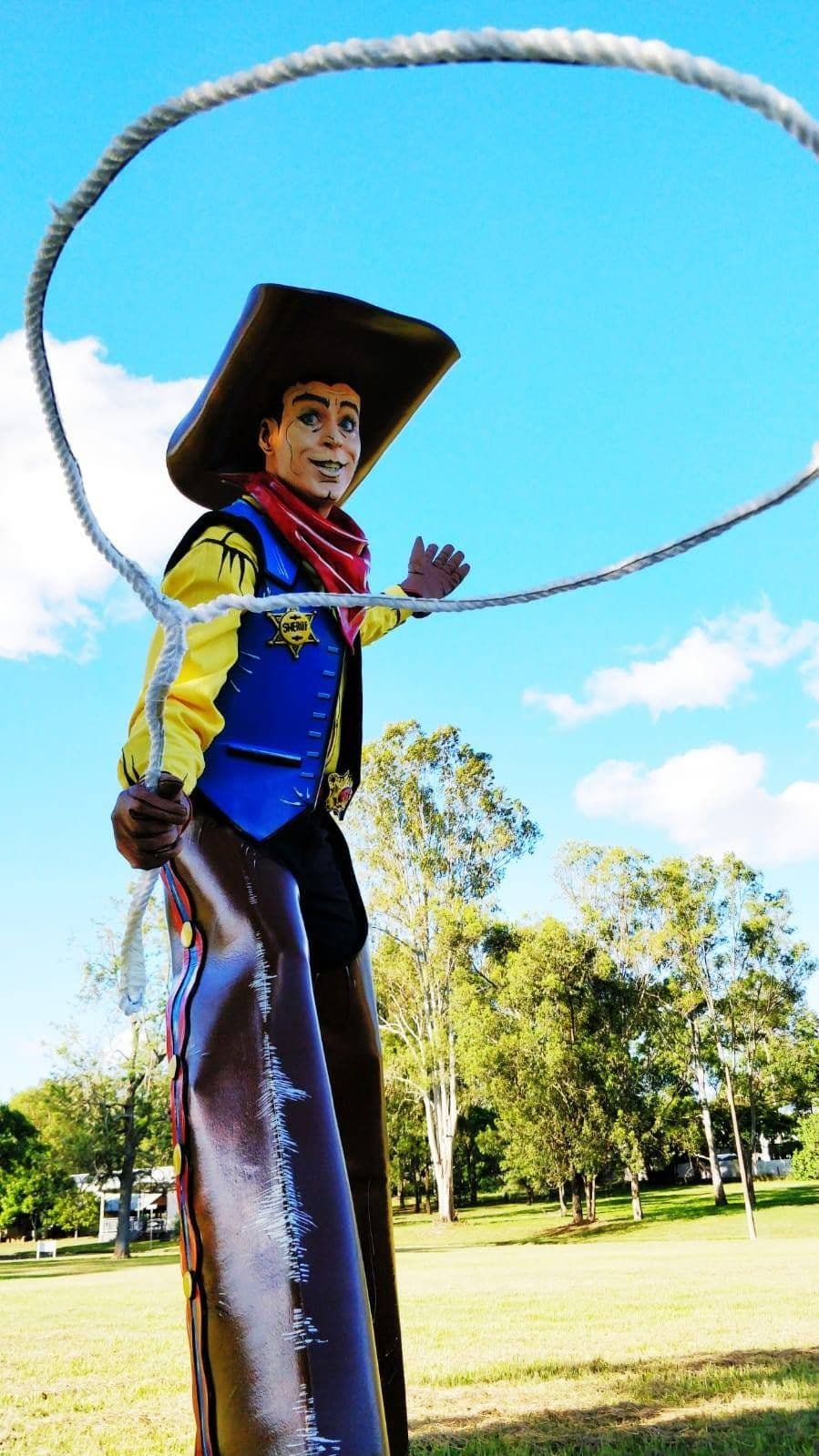 Stilt Cowboy & Hobby Horse