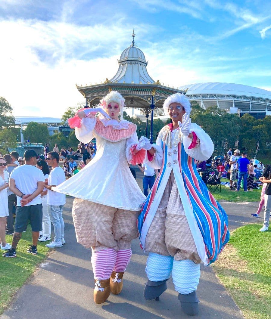 Sweet & Spice stilt walkers