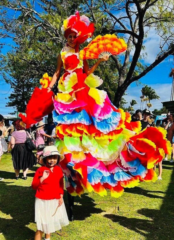 Happy Hibiscus on Stilts