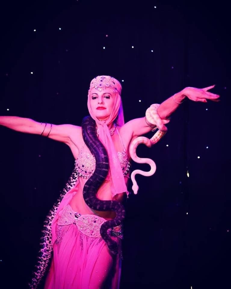 Vintage Burlesque & Snake