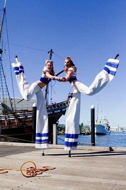 Seaside Stilt walkers
