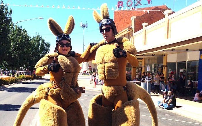 Stilt Kangaroos, Singleton Australia Day Event, NSW