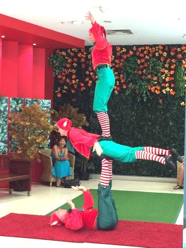 Acrobatic Christmas Elves