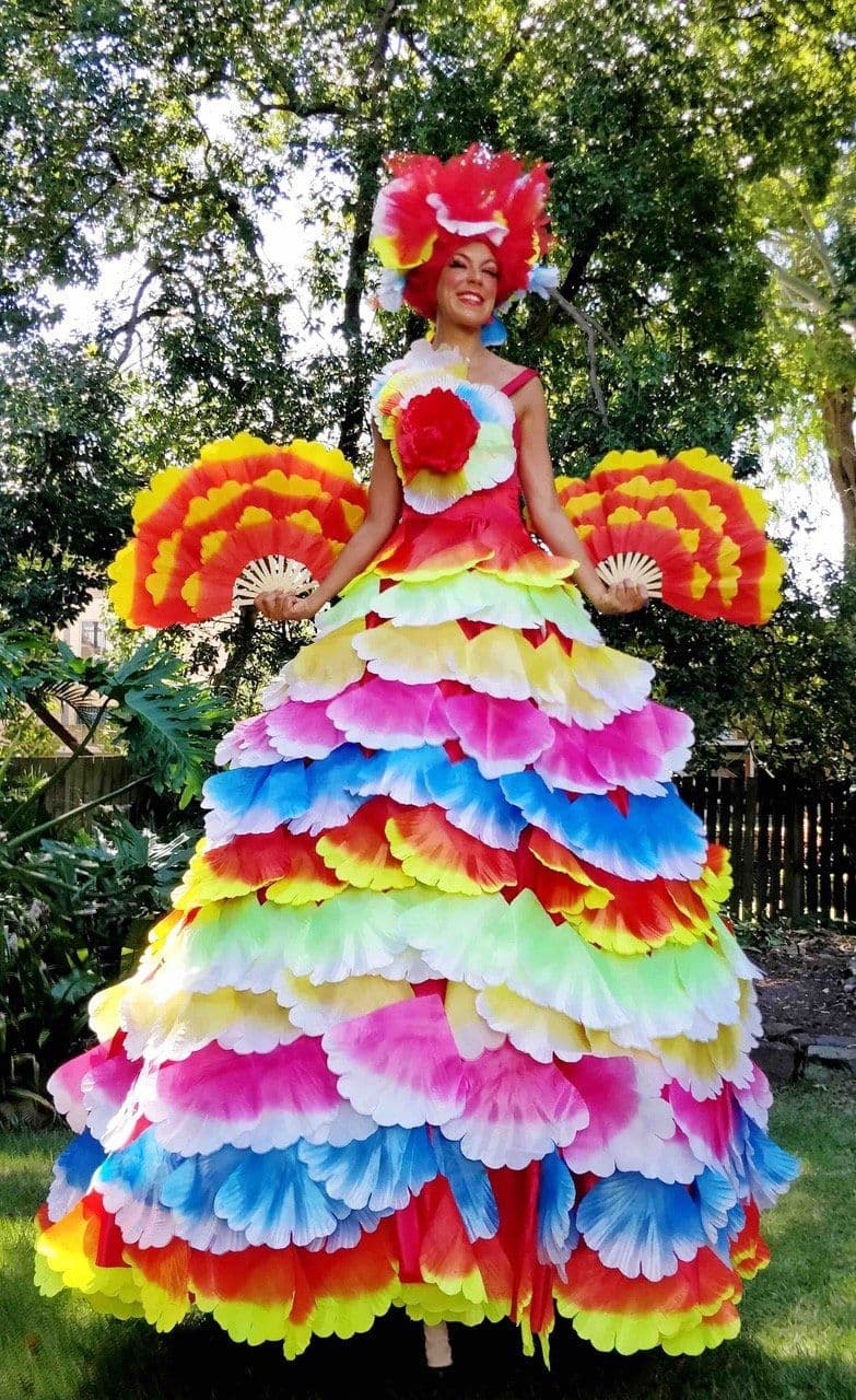 Happy Hibiscus on Stilts
