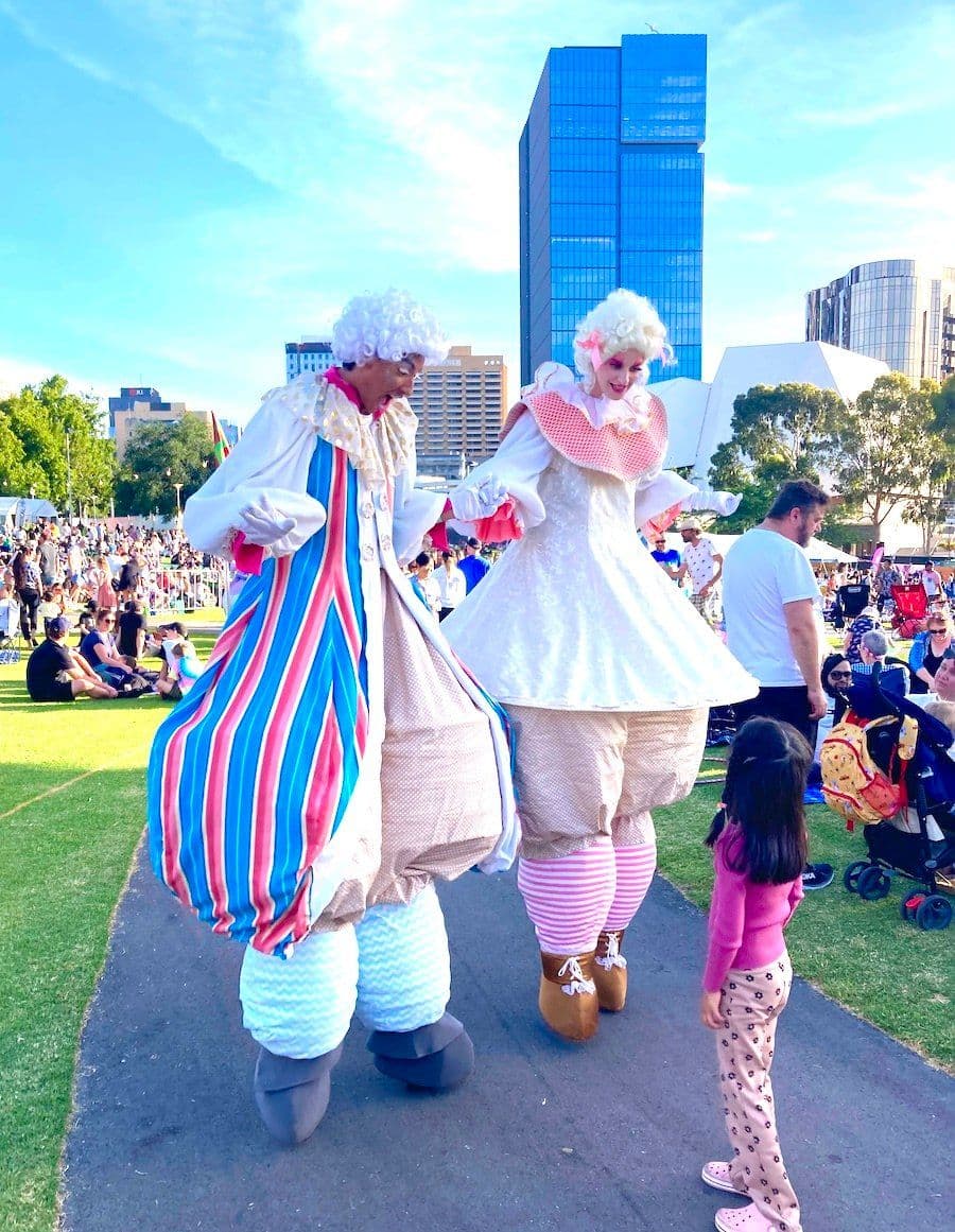 Sweet & Spice stilt walkers