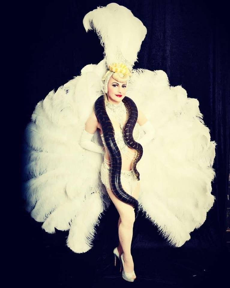 Vintage Burlesque & Snake