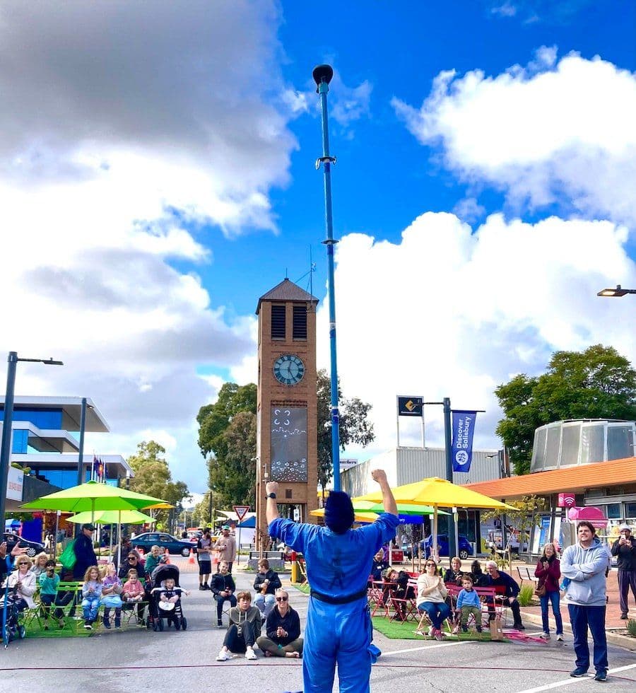 Big Blue Pole Show