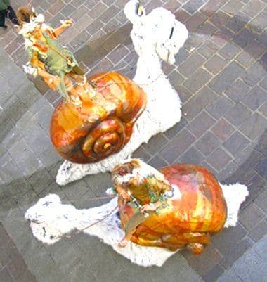 Giant Snail Puppets