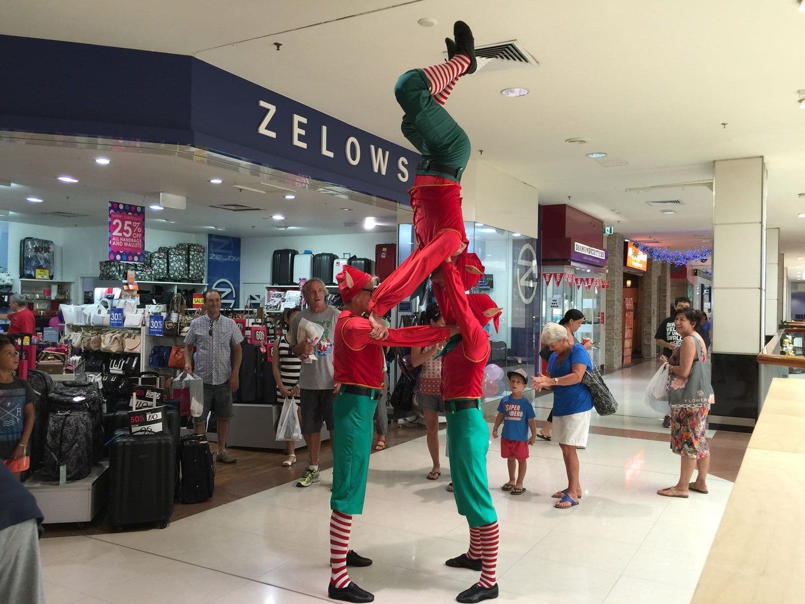 Acrobatic Christmas Elves