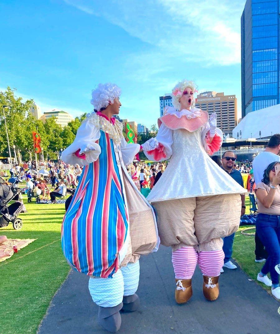 Sweet & Spice stilt walkers