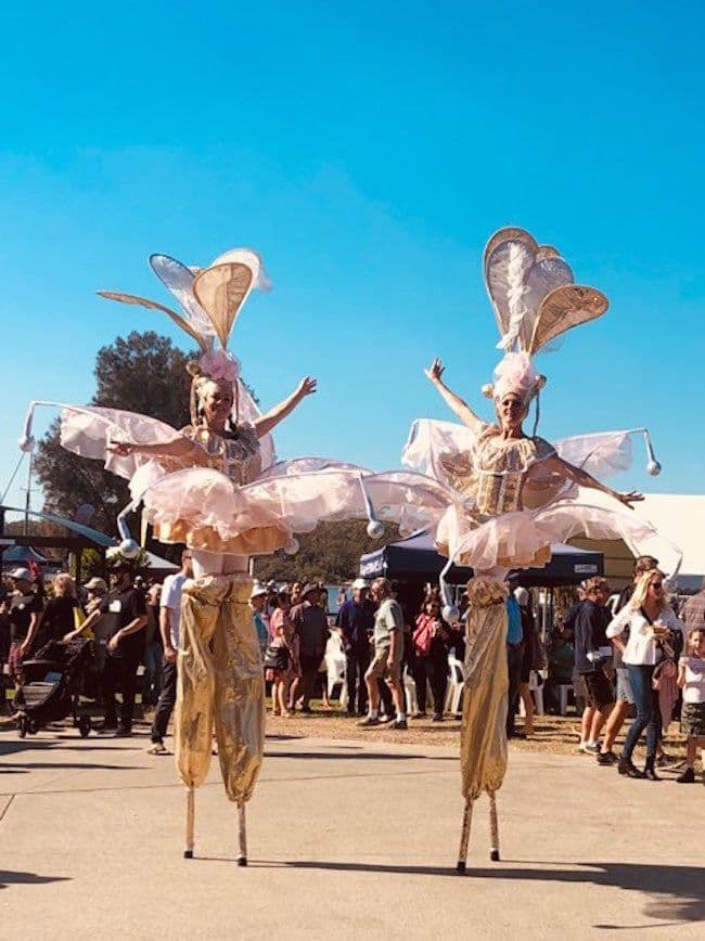 Champagne Flowers on Stilts
