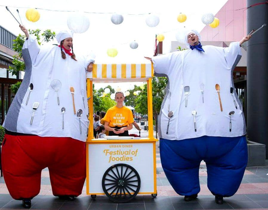 Giant Stilt Chefs