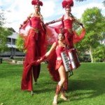 flame stilt walkers perthweb
